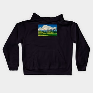 Spring Meets Winter And Wins Kids Hoodie